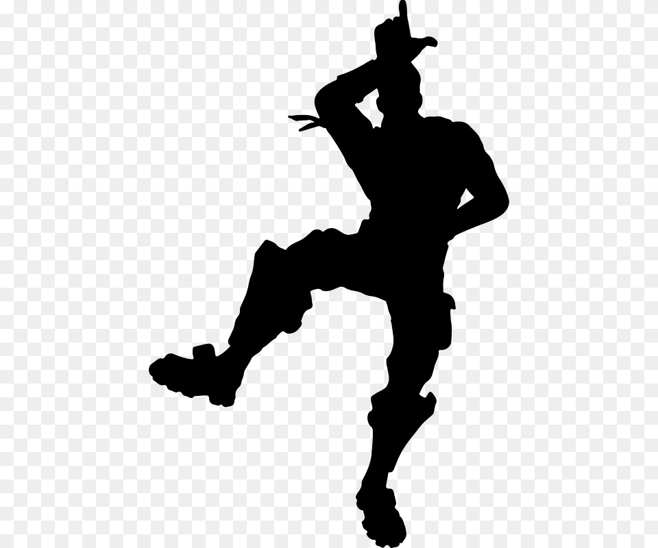 Fortnite Take The L Shirt, Silhouette, Adult, Male, Man Free Png Download