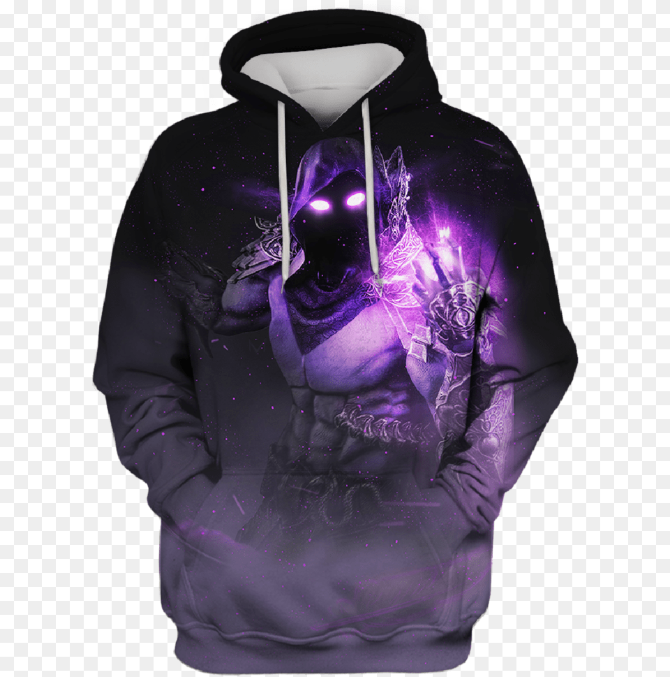 Fortnite The Raven By Imizuri, Clothing, Hoodie, Knitwear, Sweater Png