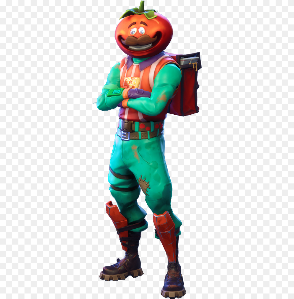 Fortnite Tomato Head Skin, Baby, Person, Clothing, Footwear Free Png Download