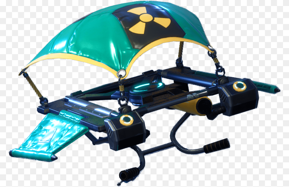 Fortnite Toxic Trooper Glider, Helmet, Motorcycle, Transportation, Vehicle Png