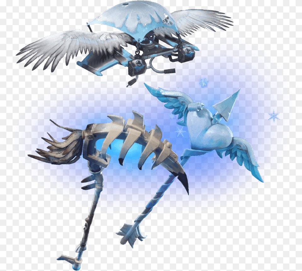 Fortnite V7 30 Leaks Frozen Tat Axe Fortnite, Animal, Bird, Face, Head Free Transparent Png