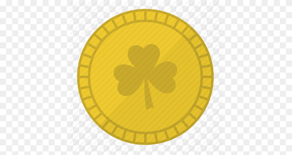 Fortune Gold Coin Irish Luck Lucky Coin Saint Patricks Day Icon Free Png