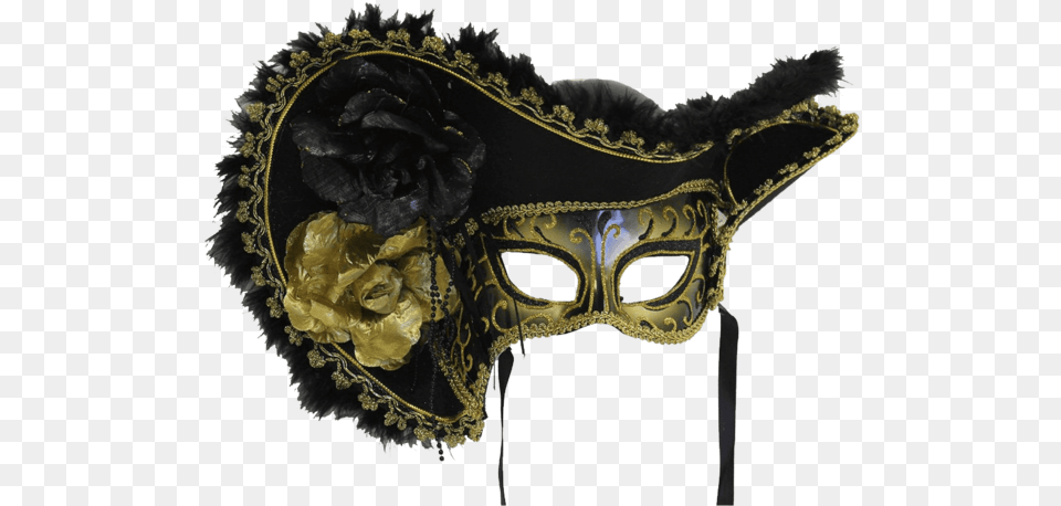 Forum Novelties Women S Adult Venetian Mask With Hat Venetian Mask With Hat, Carnival, Crowd, Person, Mardi Gras Free Png