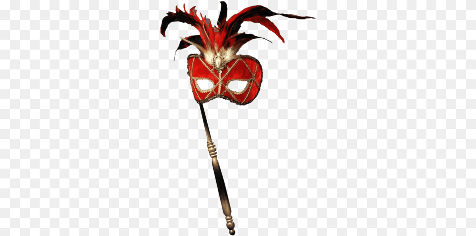 Forum Novelties Women39s Feather Masquerade Mask With Venetian Mask Red Costume, Carnival, Crowd, Person Png Image