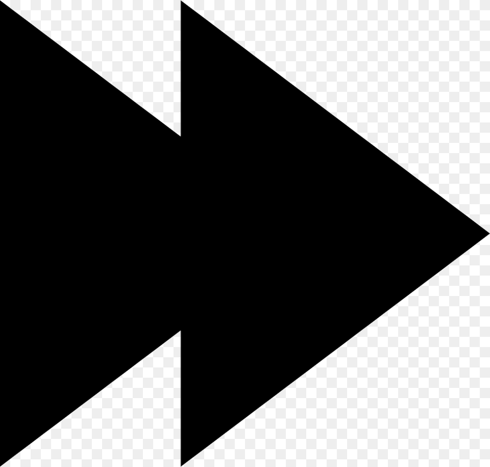 Forward Arrows Icone, Triangle, Blackboard Free Png Download