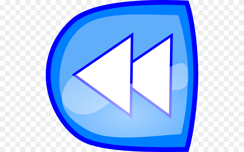 Forward Blue Button Clip Art At Clker Gambar Tanda Kembali, Triangle, Disk Png Image