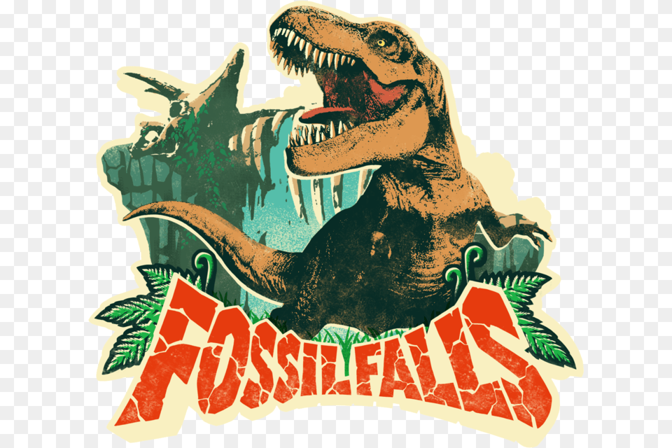 Fossil Falls Sticker Super Mario Odyssey Stickers, Animal, Dinosaur, Reptile, T-rex Free Png Download