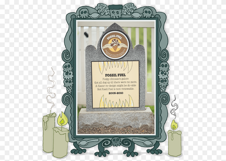 Fossil Fuel Detail Ben Amp Jerry39s Rainforest Crunch Ice Cream, Tomb, Gravestone Png Image