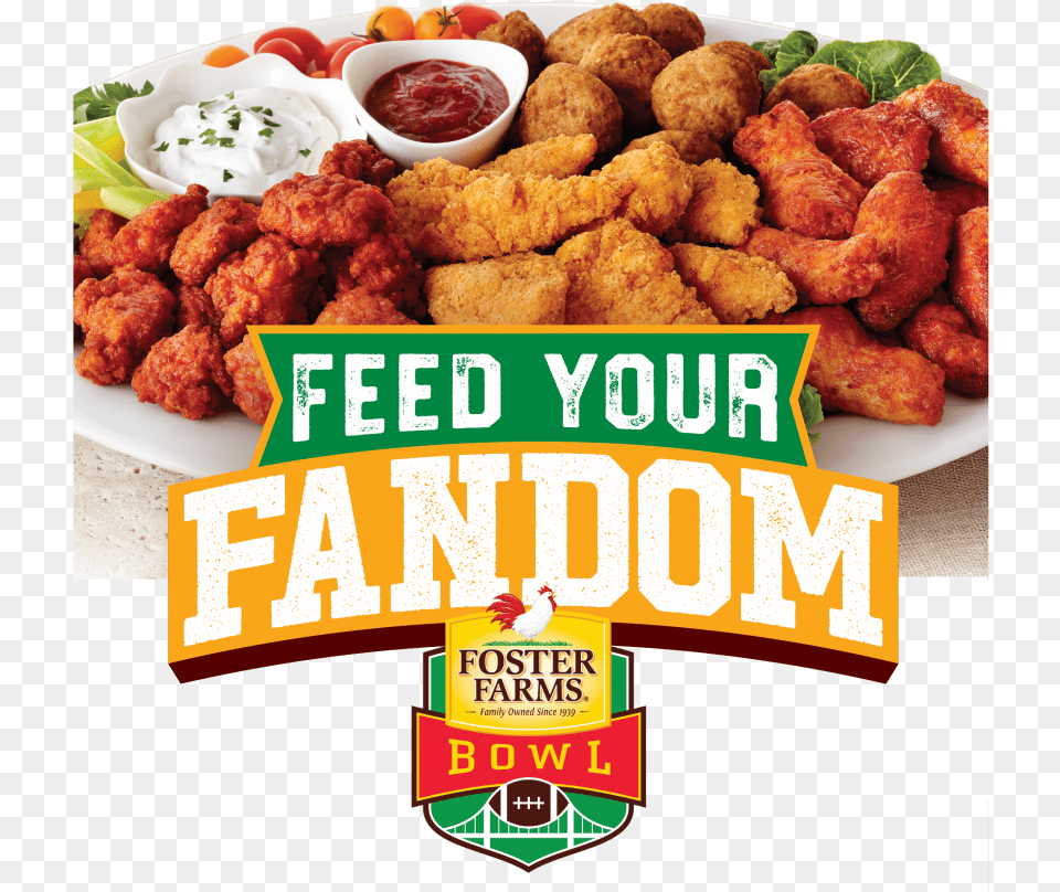 Foster Farms Bowl, Food, Fried Chicken, Nuggets, Ketchup Png