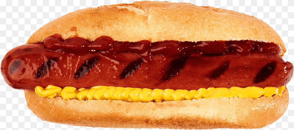 Fosters Famous Grilled Hot Dog Grilled Hot Dog, Burger, Food, Hot Dog, Ketchup Png Image