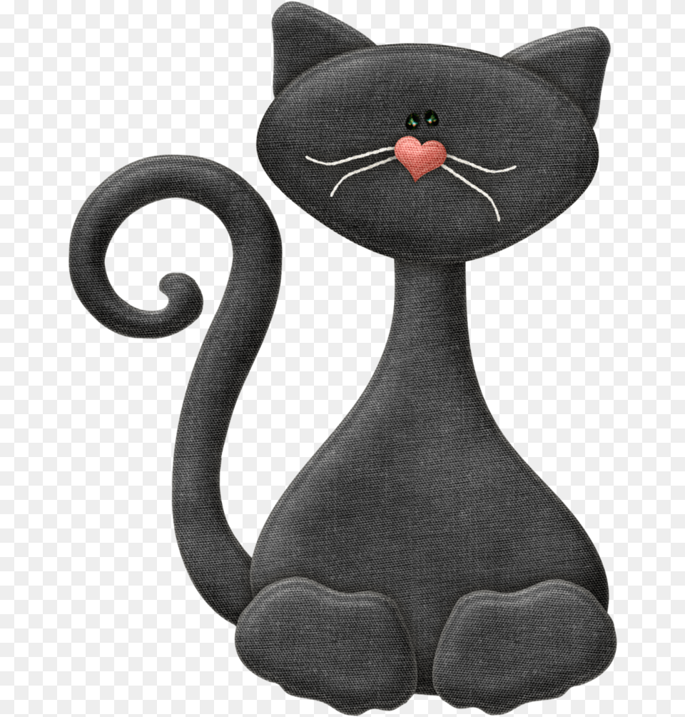 Fotki Gatos Artesana De Halloween Decoraciones De Black Cat, Plush, Toy, Cushion, Home Decor Free Transparent Png