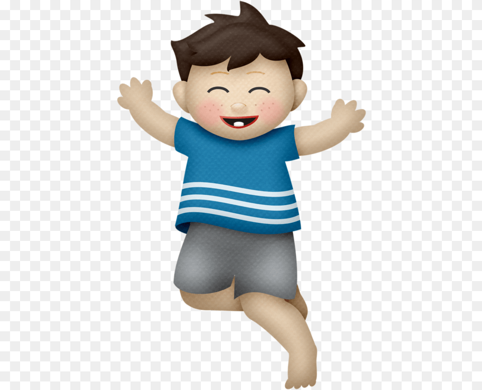 Fotki Jugando Tiernas Corazones Ilustracin Boy Jumping Clipart Gif, Baby, Person, Face, Head Free Png