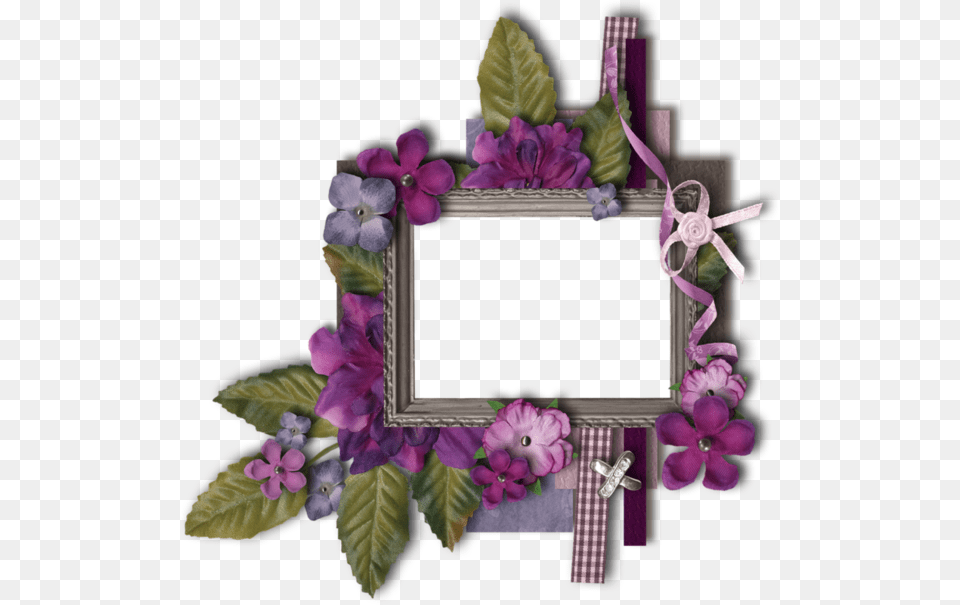 Fotki Photo Flower Frame Paper Frames Picture Scrapbooking, Purple, Plant, Geranium Png