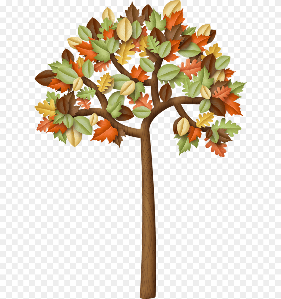 Fotki Primitive Labels Tree Clipart Autumn Trees Fall Trees Clipart, Plant, Leaf, Art, Pattern Free Png