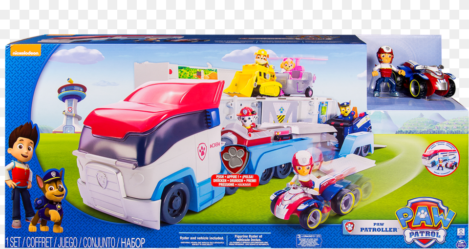 Foto 1 Igrovoj Naborpersonazh Multfilma Spin Master Paw Patroller Toy Nz, Machine, Person, Wheel, Face Free Png