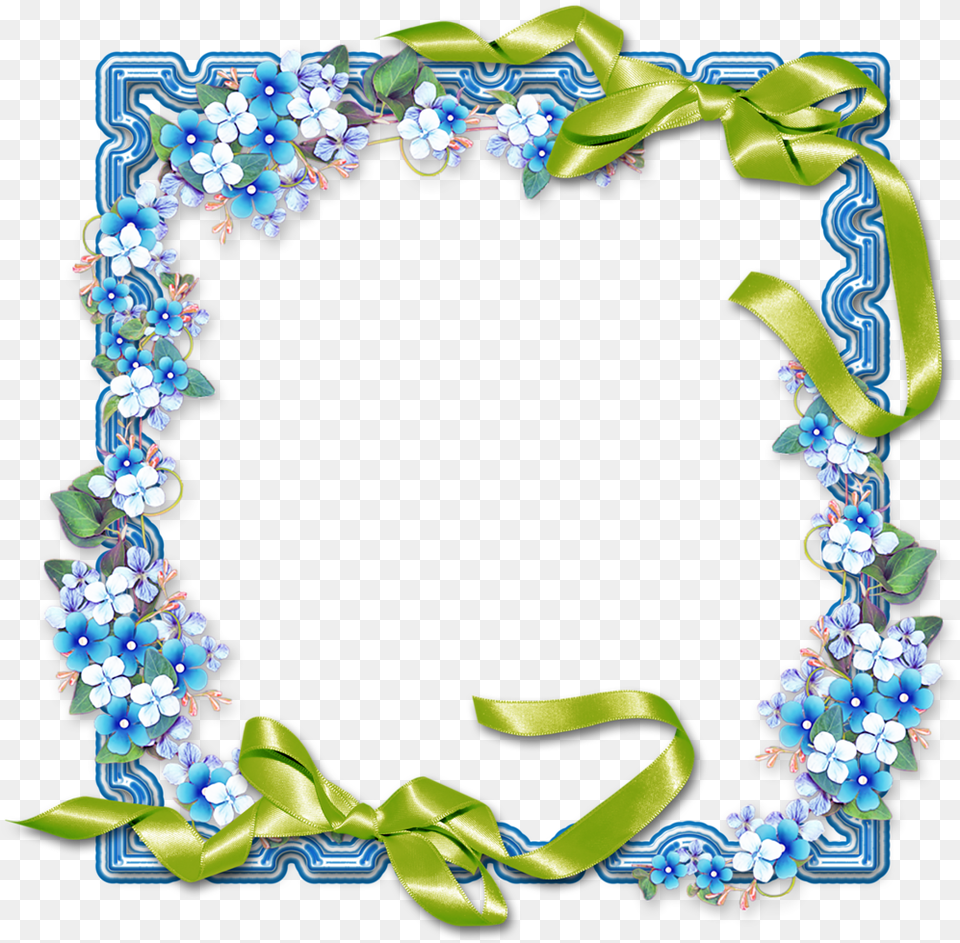 Foto Avtor Bzikolya Na Yandeks Molduras Com Flores Azul, Accessories, Jewelry, Necklace Free Transparent Png