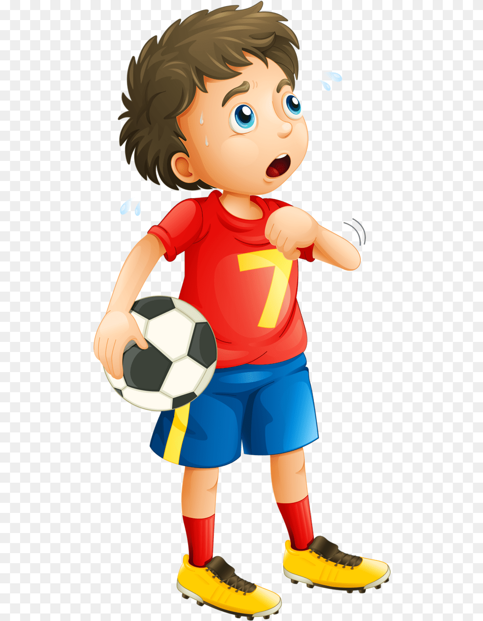 Foto Avtor Soloveika Na Yandeks Boy Playing Football Cartoon, Sport, Ball, Soccer Ball, Soccer Free Png Download