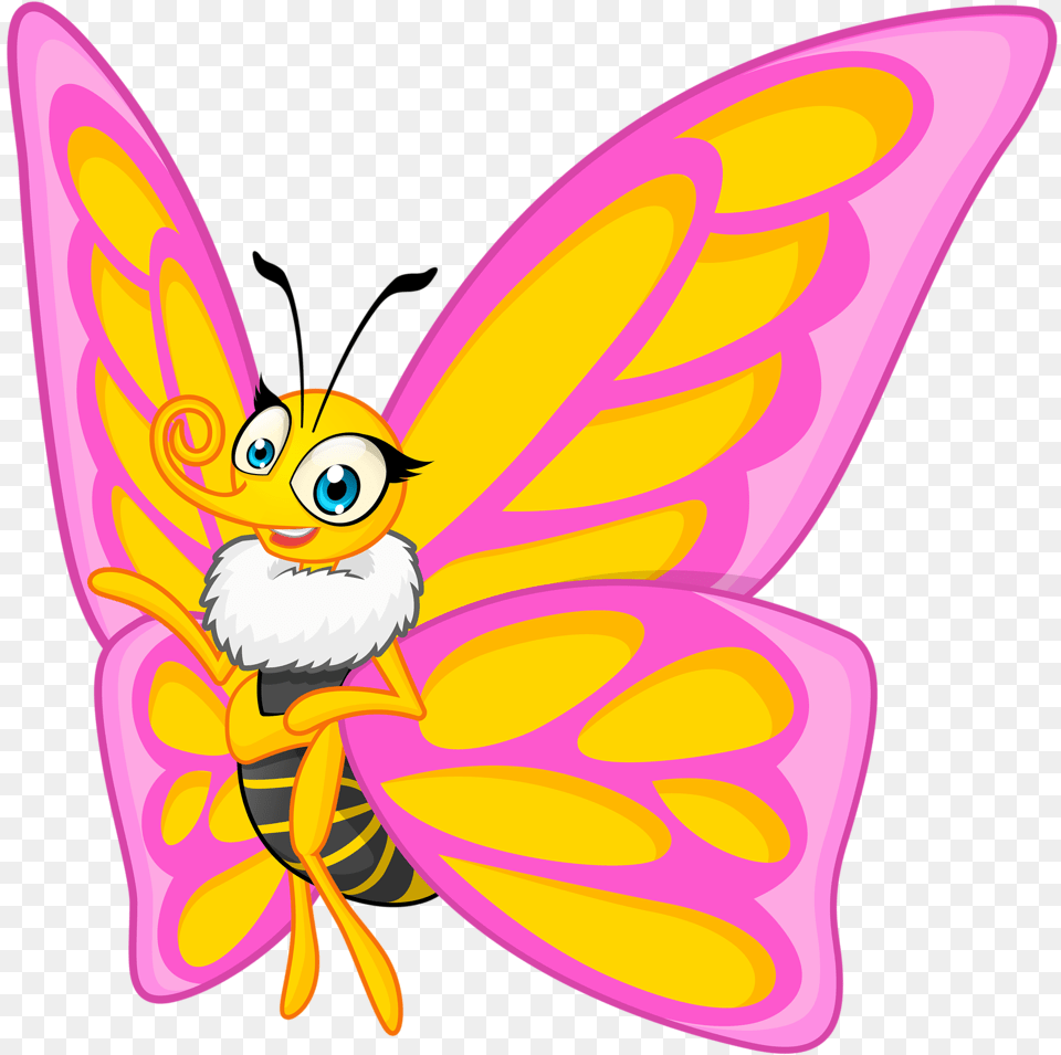 Foto Avtor Soloveika Na Yandeks Detailed Butterfly Cartoon Character Depositphotos, Animal, Bee, Insect, Invertebrate Free Png Download