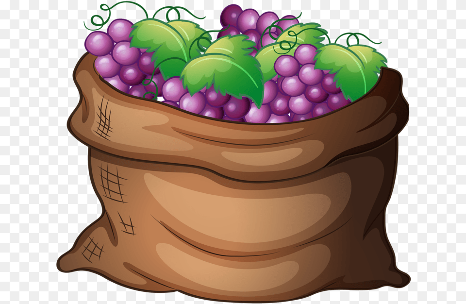 Foto Avtor Soloveika Na Yandeks Grapes In A Basket Clip Art, Produce, Potted Plant, Plant, Fruit Png Image