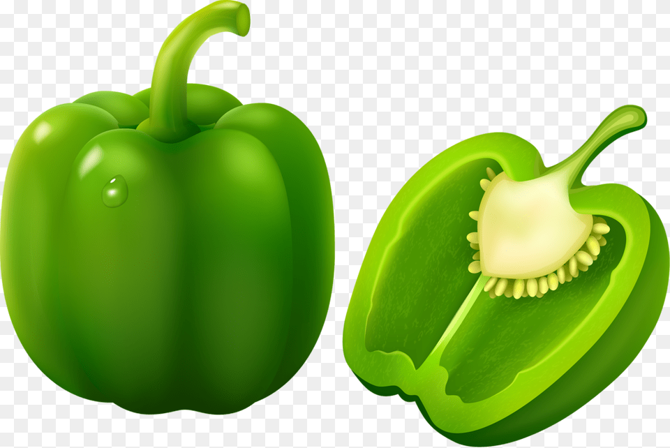 Foto Avtor Soloveika Na Yandeks Green Bell Pepper Clipart, Bell Pepper, Food, Plant, Produce Free Transparent Png
