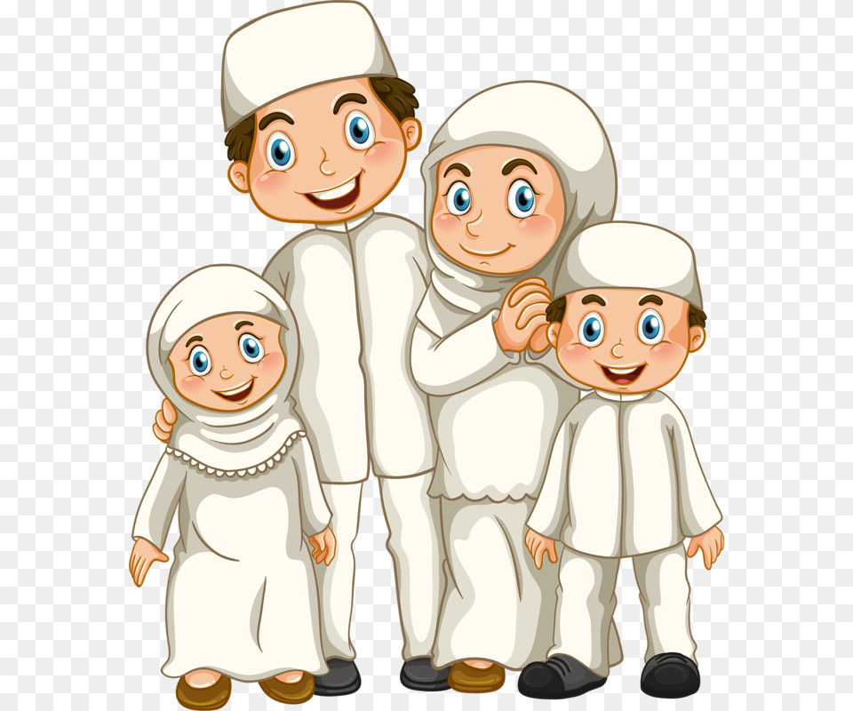 Foto Avtor Soloveika Na Yandeks Muslim Family Clip Art, Book, Comics, Publication, Baby Png Image