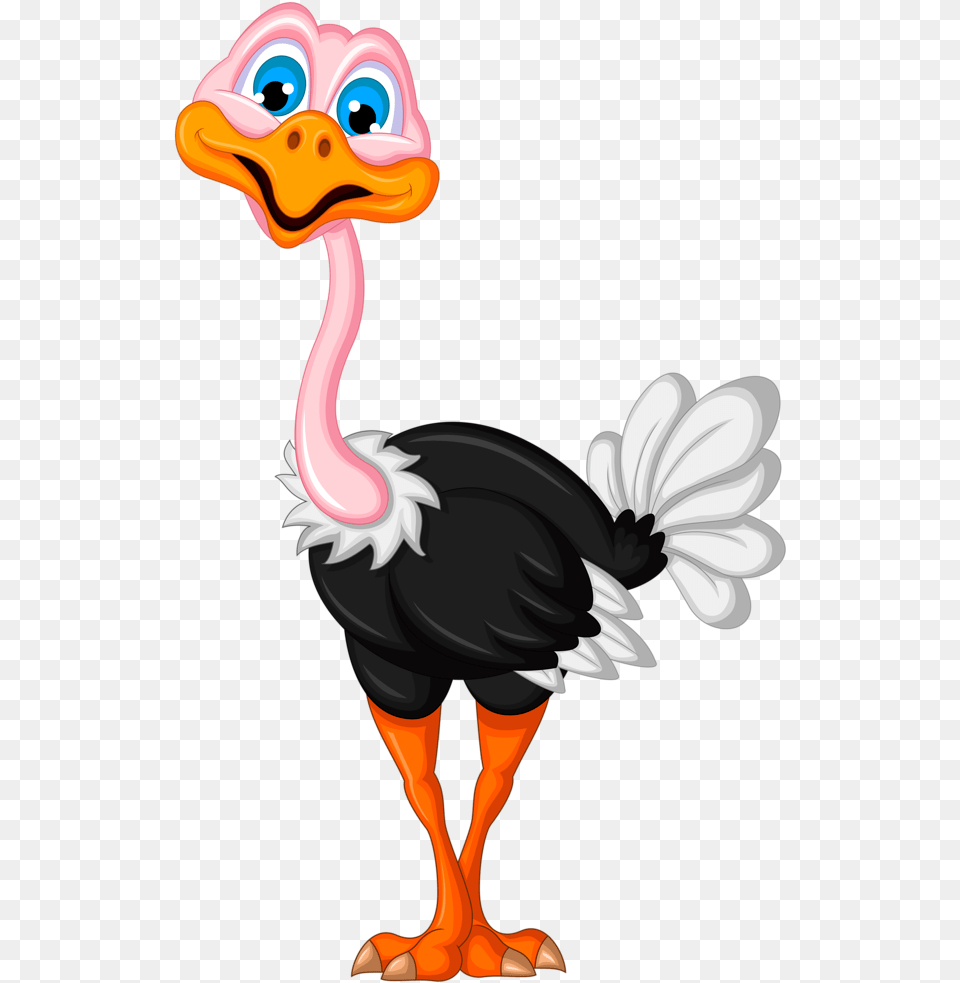 Foto Avtor Soloveika Na Yandeks Ostrich Cartoon, Animal, Beak, Bird Free Png