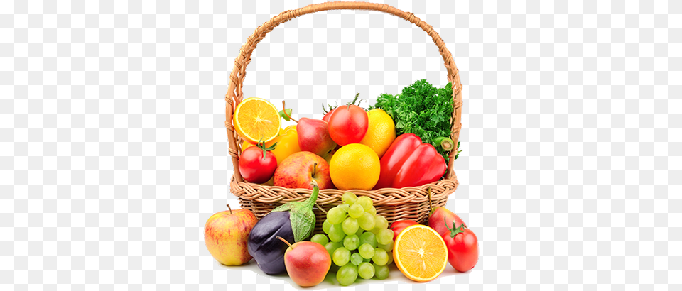 Foto Cesto Con Variedad De Frutas Y Verduras Es Caragol Fruits And Vegetables Basket, Apple, Plant, Produce, Fruit Free Png