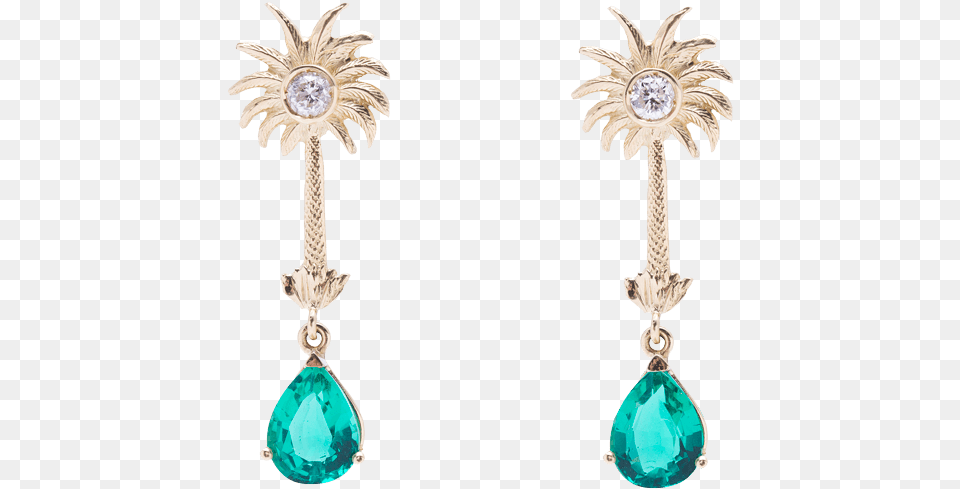 Foto De La Joya Palmeras Y Esmeraldas Earrings, Accessories, Earring, Jewelry, Gemstone Png Image