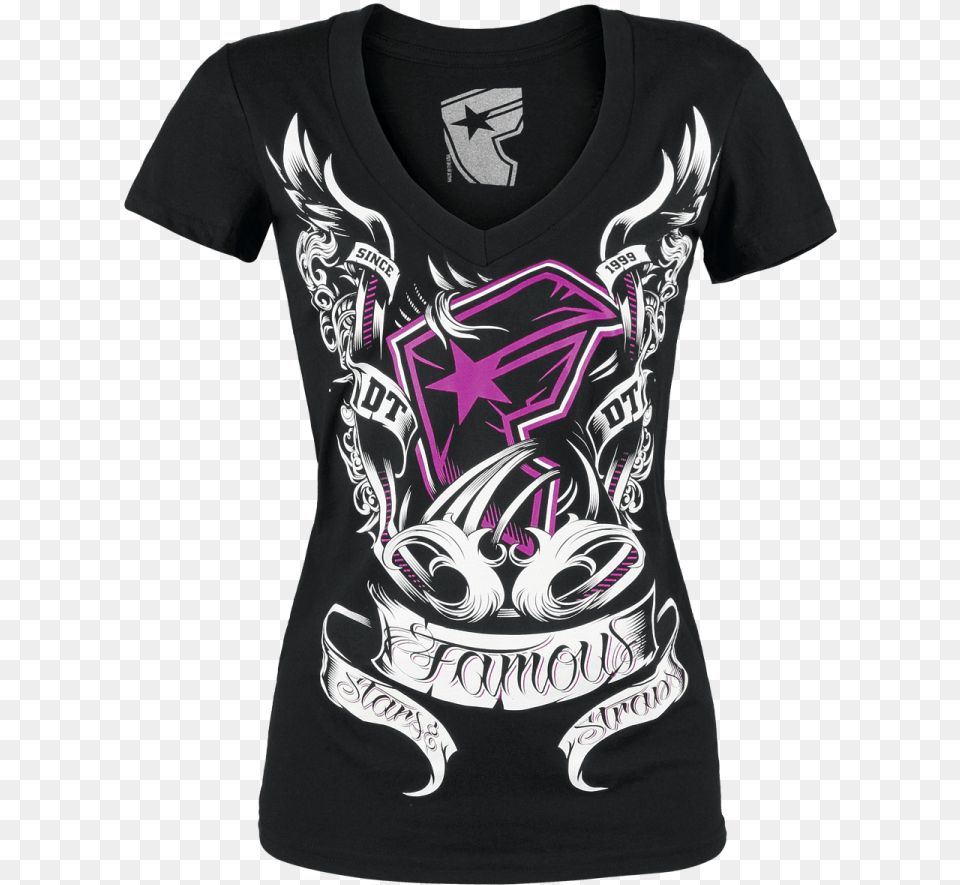 Foto Famous Stars And Straps Victorian Camiseta Mujer Famous Stars And Straps Girls Clothing, Shirt, T-shirt Free Transparent Png