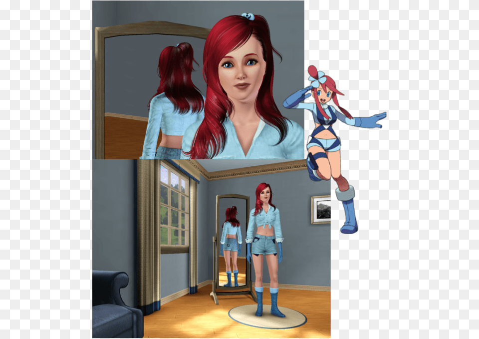 Foto Sims 4 Serena Pokemon, Adult, Teen, Person, Girl Free Transparent Png