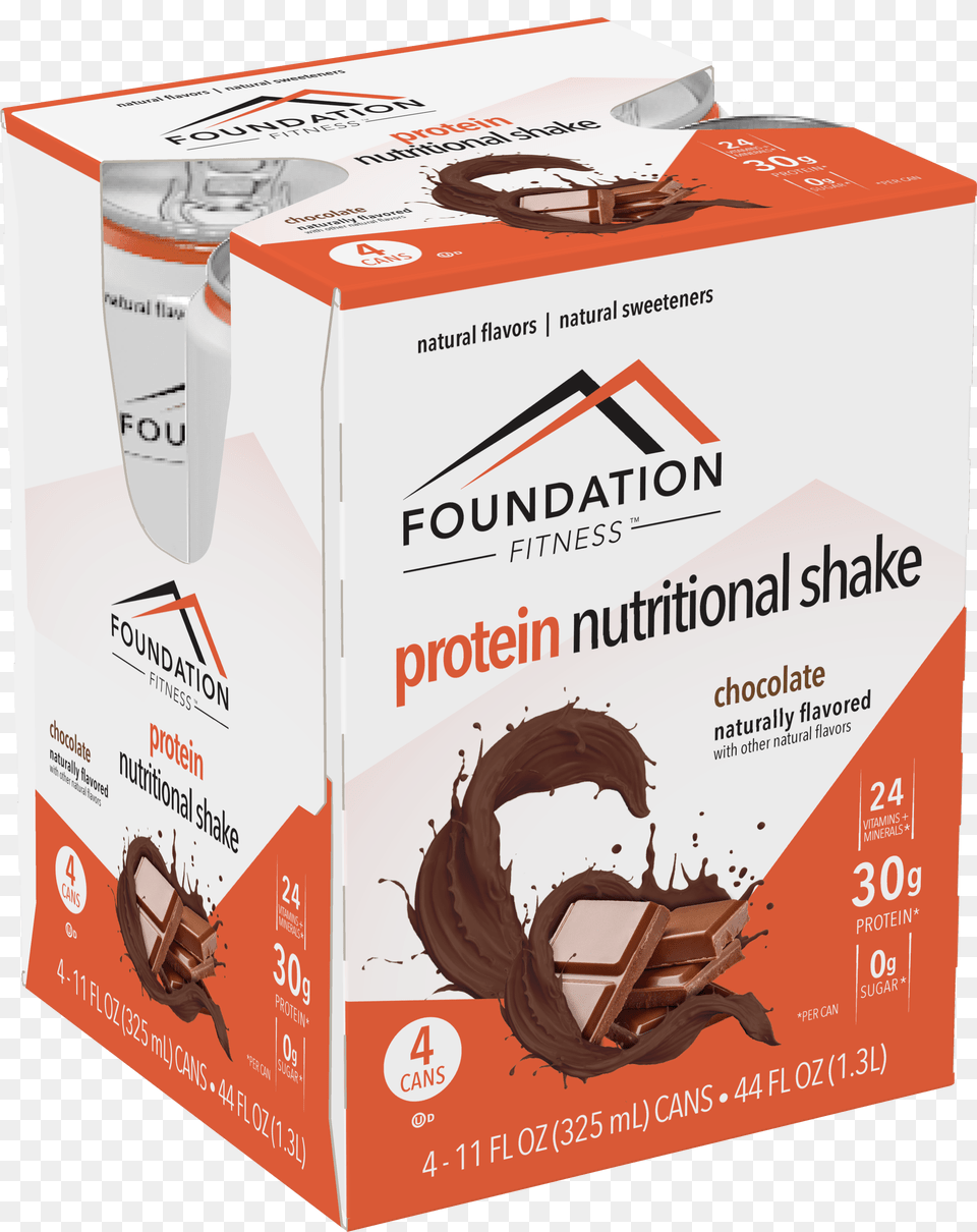 Foundation Fitness Protein Shake, Box, Cup, Cardboard, Carton Png Image