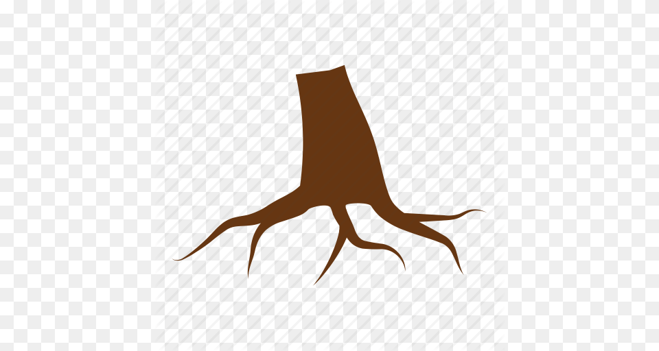 Foundation Nature Root Roots Stump Tree Tree Stump Icon, Plant, Animal, Antelope, Dinosaur Free Png Download