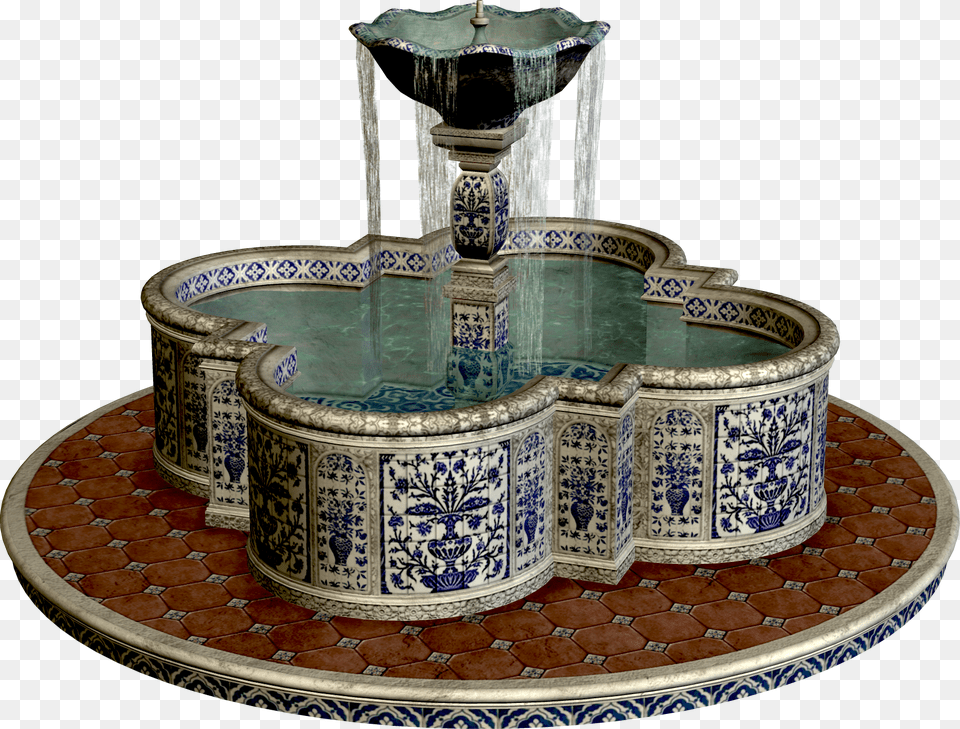 Fountain, Architecture, Water, Hot Tub, Tub Png Image