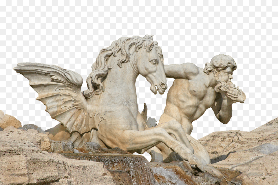 Fountain Archaeology, Person, Animal, Horse Png Image