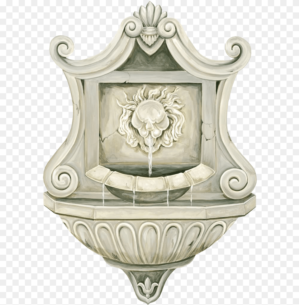 Fountain Download Transparent Image Emblem, Architecture, Water, Drinking Fountain, Flower Free Png