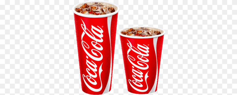 Fountain Drink Coca Cola In Cup, Beverage, Coke, Soda, Can Png Image