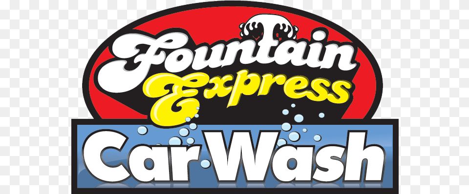 Fountain Express Car Wash Illustration, Sticker, Logo Free Transparent Png