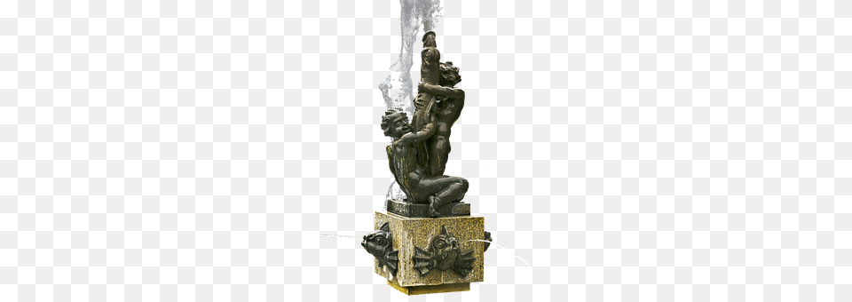 Fountain Figures Architecture, Bronze, Water, Art Png