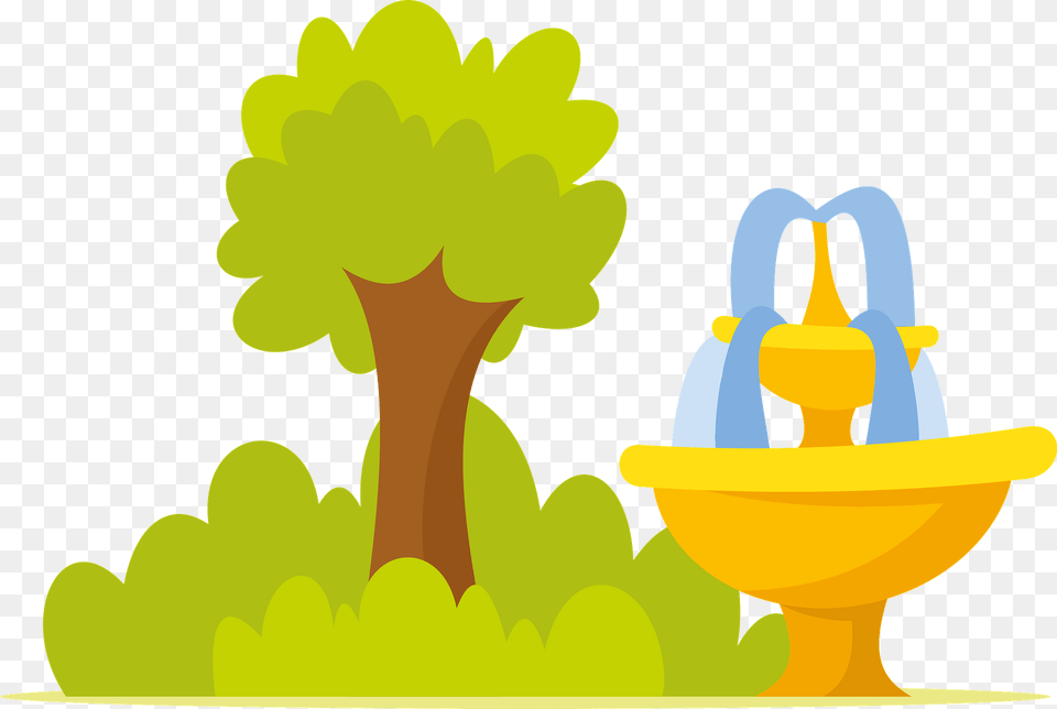 Fountain In Park Clipart, Architecture, Water, Summer Free Png
