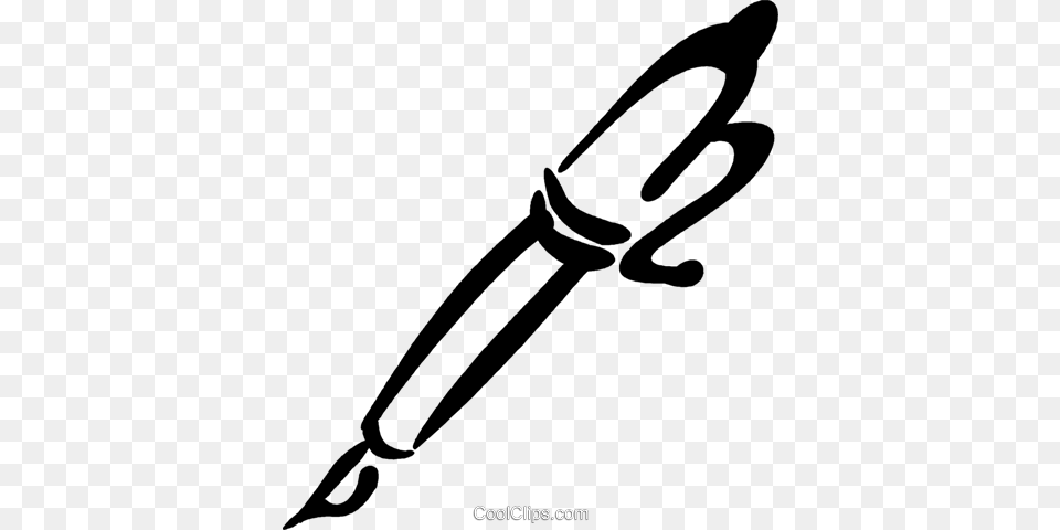 Fountain Pen Royalty Vector Clip Art Illustration Ink Pen Vector, Blade, Dagger, Knife, Weapon Png