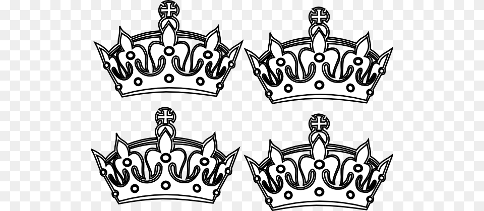 Four Coloring Book Crowns Clip Art At Keep Calm And Color Coloring Pages, Accessories, Jewelry, Crown Free Transparent Png