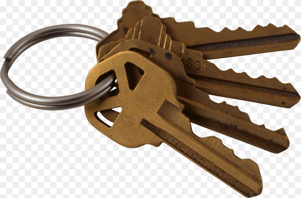 Four Copper Keys, Key, Gun, Weapon Free Png Download