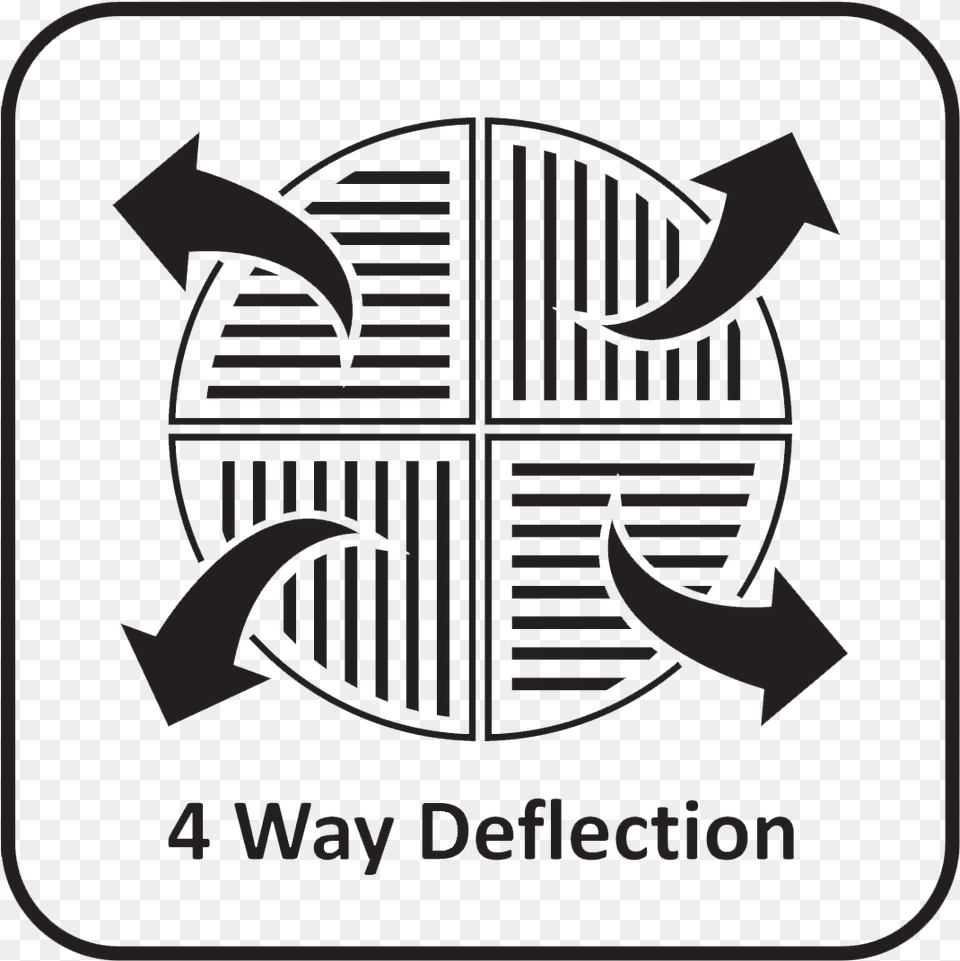 Four Directional Air Flow Icon Cross, Emblem, Symbol, Logo, Electronics Free Png Download