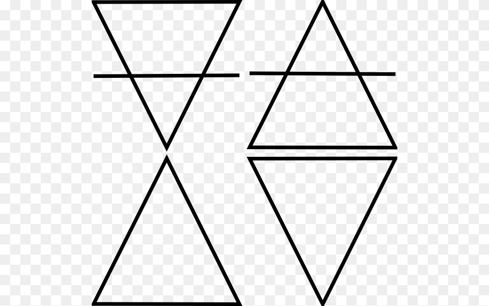 Four Geometric Triangle Symbols Clip Art, Bow, Weapon, Symbol Png