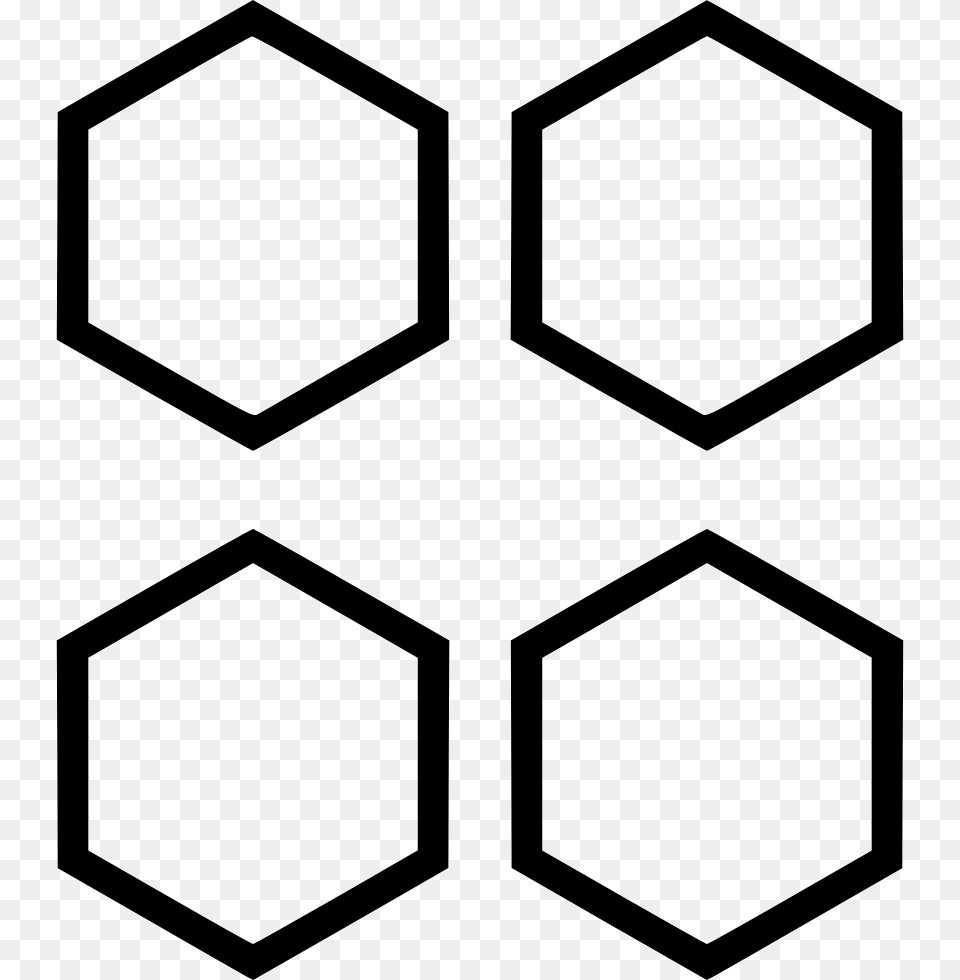 Four Hexagons Comments Portable Network Graphics, Symbol, Sign, Pattern Png