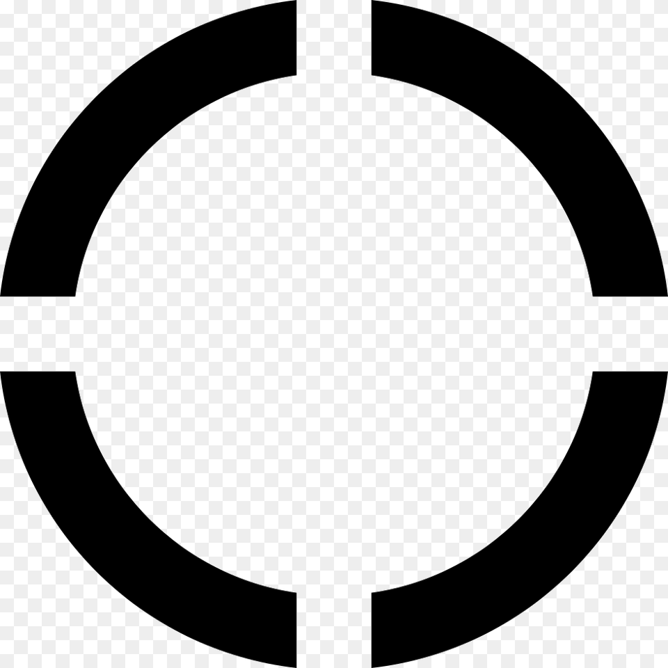 Four Hole In The Circle Comments Black Circle, Bow, Weapon, Stencil, Symbol Free Png