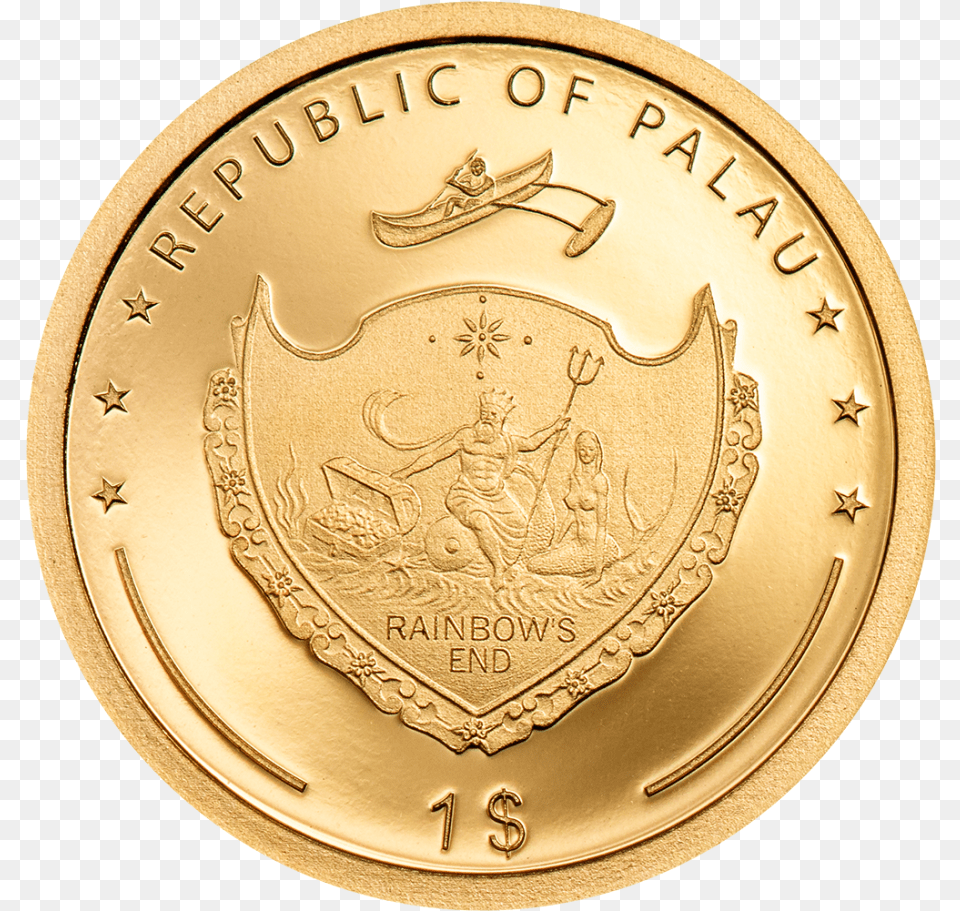 Four Leaf Clover 2020 U2013 Cit Coin Invest Ag Palau 1 Dollar 2020, Gold, Baby, Person Png