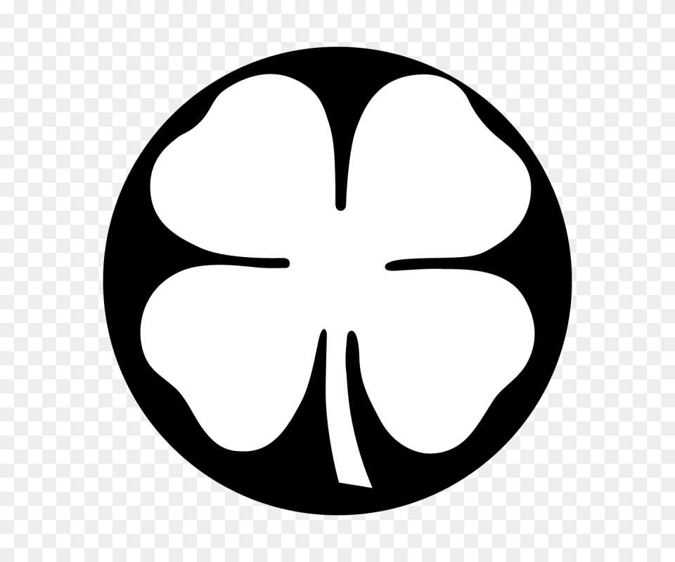 Four Leaf Clover, Stencil, Flower, Plant, Animal Free Transparent Png