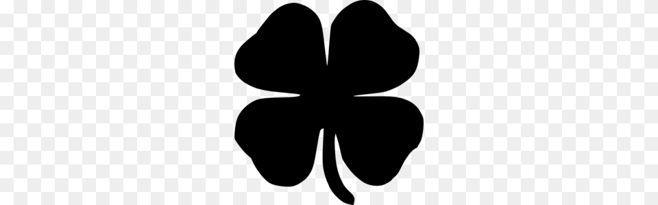 Four Leaf Clover Black Clip Art For Web, Gray Png