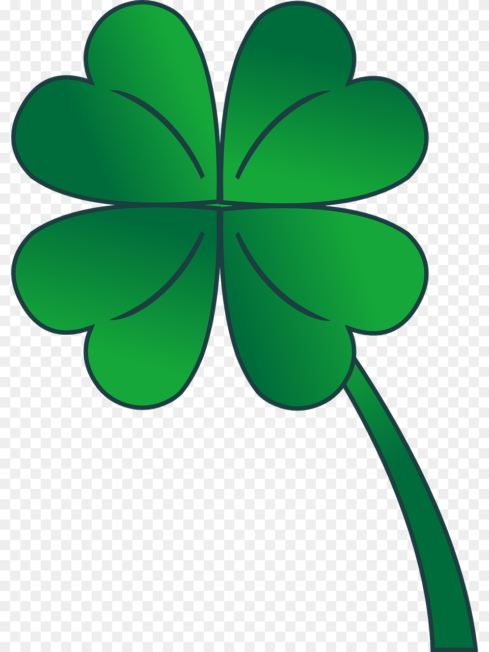 Four Leaf Clover Clip Art, Flower, Geranium, Green, Plant Png Image